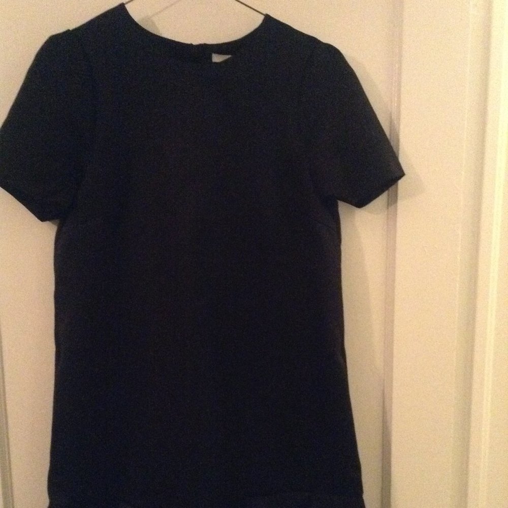 H& M Little Black satin dress with pockets